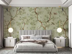 کاغذ دیواری شاخه درخت و پرنده W10152900 - خرید با قیمت مناسب - والینو