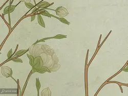 کاغذ دیواری شاخه درخت و پرنده W10152900 - خرید با قیمت مناسب - والینو