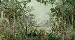 کاغذ دیواری منظره جنگل طبیعت W10163900 - خرید با قیمت مناسب - والینو