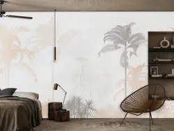 کاغذ دیواری طرح درخت نخل W10172700 - خرید با قیمت مناسب - والینو