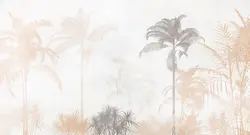 کاغذ دیواری طرح درخت نخل W10172700 - خرید با قیمت مناسب - والینو