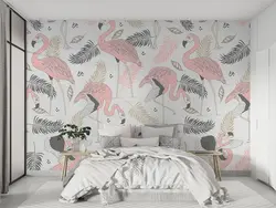 کاغذ دیواری طرح مدل فلامینگو W10188500 - خرید با قیمت مناسب - والینو
