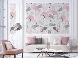 کاغذ دیواری طرح مدل فلامینگو W10188500 - خرید با قیمت مناسب - والینو