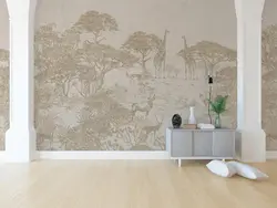 کاغذ دیواری کلاسیک جنگل درخت W10188300 - خرید با قیمت مناسب - والینو