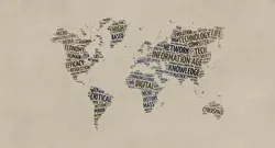 پوستر دیواری اداری طرح نقشه W10179400 - خرید با قیمت مناسب - والینو