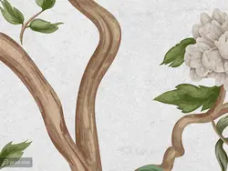 کاغذ دیواری طرح شاخه و برگ W10197500 - خرید با قیمت مناسب - والینو