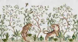 کاغذ دیواری طرح شاخه و برگ W10197500 - خرید با قیمت مناسب - والینو