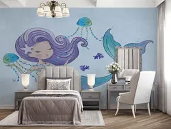 پوستر دیواری پری دریایی W10231200 - خرید با قیمت مناسب - والینو