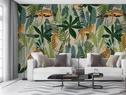 پوستر دیواری برگ و پلنگ W10267700 - خرید با قیمت مناسب - والینو