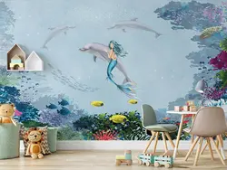 پوستر دیواری کودک پری دریایی W10270000 - خرید با قیمت مناسب - والینو