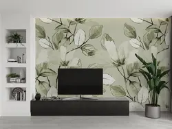 کاغذ دیواری برگ و گل سبز W10285300 - خرید با قیمت مناسب - والینو