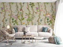 کاغذ دیواری طرح گل و برگ W10284400 - خرید با قیمت مناسب - والینو