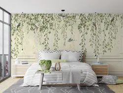 پوستر دیواری طرح گچبری و برگ W12013800 - خرید با بهترین قیمت - والینو