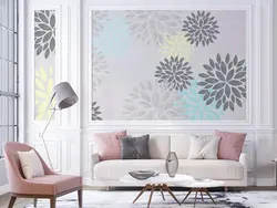 پوستر دیواری طرح گل بزرگ با گلبرگ های کوچک W12112200 - خرید با بهترین قیمت - والینو