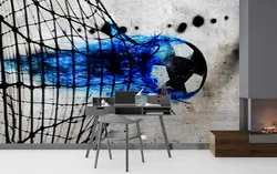 پوستر دیواری توپ فوتبال W10018600 - خرید با بهترین قیمت - والینو