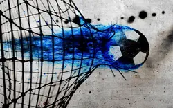 پوستر دیواری توپ فوتبال W10018600 - خرید با بهترین قیمت - والینو