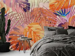 پوستر دیواری طرح برگ W10045000 - خرید با بهترین قیمت - والینو