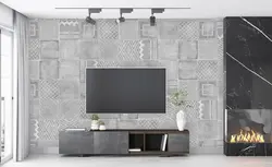 پوستر دیواری طرح بتن اشکال هندسی W10017600 - خرید با بهترین قیمت - والینو