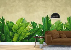 پوستر دیواری طرح برگ هاوایی W10044800 - خرید با بهترین قیمت - والینو