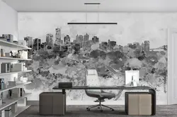 پوستر دیواری شهر طرح هنری W10033300 - خرید با بهترین قیمت - والینو