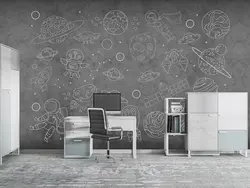 پوستر دیواری سیاره و کهکشان W10024300 - خرید با بهترین قیمت - والینو