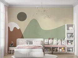 پوستر دیواری اتاق کودک طرح کوه W12113100 - خرید با بهترین قیمت - والینو