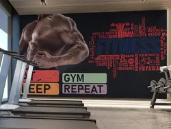 پوستر دیواری بدنسازی طرح فیتنس W12018000 - خرید با بهترین قیمت - والینو