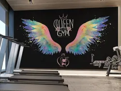 پوستر دیواری بدنسازی طرح بال و بدنسازی W12018900 - خرید با بهترین قیمت - والینو