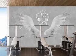 پوستر دیواری بدنسازی طرح بال و بدنسازی W12018910 - خرید با بهترین قیمت - والینو