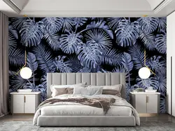 پوستر دیواری طرح برگ های انجیری w11019600 - خرید با بهترین قیمت - والینو