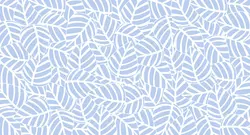 پوستر دیواری طرح برگ بزرگ با رنگ زمینه ی آبی روشن W12110730 - خرید با بهترین قیمت - والینو