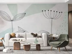 پوستر دیواری طرح برگ بزرگ با رنگ زمینه ی طوسی W12110840 - خرید با بهترین قیمت - والینو