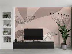 پوستر دیواری طرح برگ بزرگ با رنگ زمینه ی کرم W12110810 - خرید با بهترین قیمت - والینو