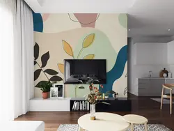 پوستر دیواری طرح برگ شاخه ای با رنگ زمینه ی کرم W12110400 - خرید با بهترین قیمت - والینو