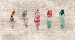 پوستر دیواری طرح پر نقشدار w11017910 - خرید با بهترین قیمت - والینو