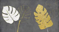 پوستر دیواری طرح 4 برگ بزرگ W12111840 - خرید با بهترین قیمت - والینو