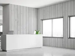 پوستر دیواری طرح دیوار چوبی طوسی W10065500 - خرید با بهترین قیمت - والینو