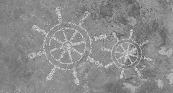 پوستر دیواری طرح سکان کشتی W10062100 - خرید با بهترین قیمت - والینو