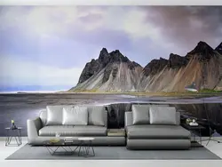 پوستر دیواری طرح کوه و دریا W10061000 - خرید با بهترین قیمت - والینو