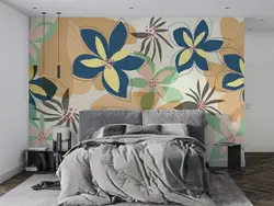 پوستر دیواری طرح گل بزرگ 5 برگ W12112400 - خرید با بهترین قیمت - والینو