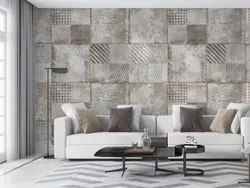 پوستر دیواری طرح کاشی و بتن W10063200 - خرید با بهترین قیمت - والینو