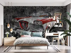 پوستر دیواری طرح ماشین کلاسیک w11010300 - خرید با بهترین قیمت - والینو