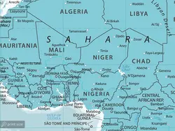 پوستر دیواری طرح نقشه جهان w11024000 - خرید با بهترین قیمت - والینو