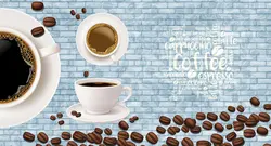 پوستر دیواری کافی شاپ طرح لیوان و اسامی قهوه W12017210 - خرید با بهترین قیمت - والینو