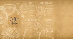 پوستر دیواری کافی شاپ کافه W10047900 - خرید با بهترین قیمت - والینو