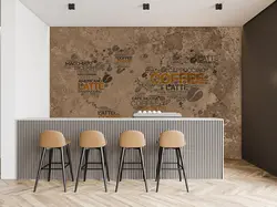 پوستر دیواری کافی شاپ طرح نقشه جهان W10064510 - خرید با بهترین قیمت - والینو