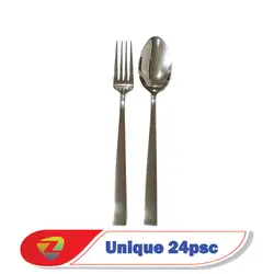 قیمت سرویس قاشق چنگال 24 نفره یونیک - خرید یونیک unique s/s