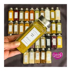 پک ادویه 36تایی عروس با شیشه های مربعی ادویه پاش در استیل