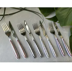 ست کارد و چنگال میوه خوری 12 پارچه گیلدا طرح گل