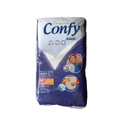 پوشینه شورتی بزرگسال کانفی سایز متوسط بسته 26 عددی
